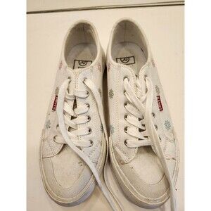 Levi’s Women’s Floral Canvas Sneakers Size 6 White Multicolor Worn Once Kohl’s
